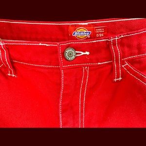 Dickies women’s red carpenter pant